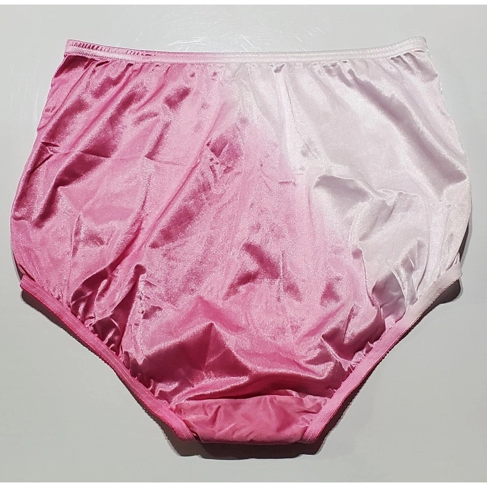 Vanity Fair Lace Nouveau Nylon Full Cut Panty Ombre Vixen Pink Side Kick 5/S
