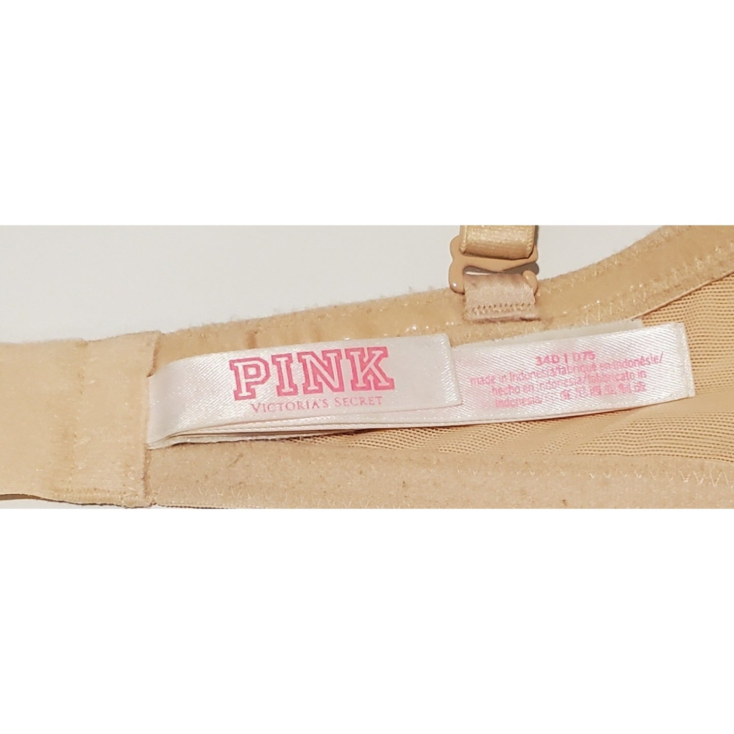 Victoria's Secret PINK Wear Everywhere Vintage Bra Multiway Beige 34D