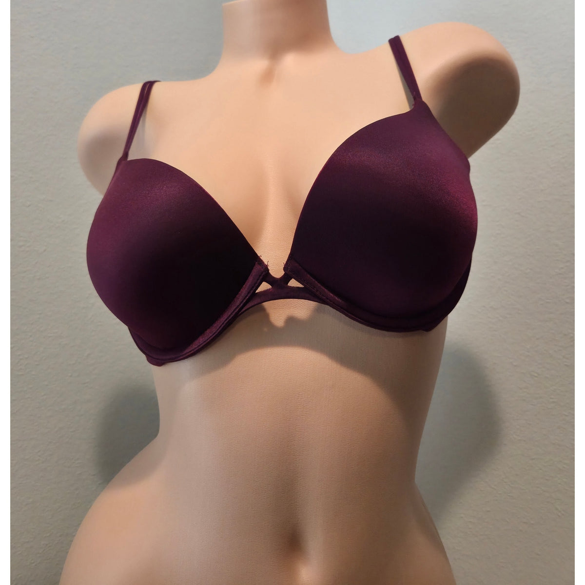 Victoria's Secret Very Sexy Nylon Push Up Bra Multiway Straps Purple 34C 2015