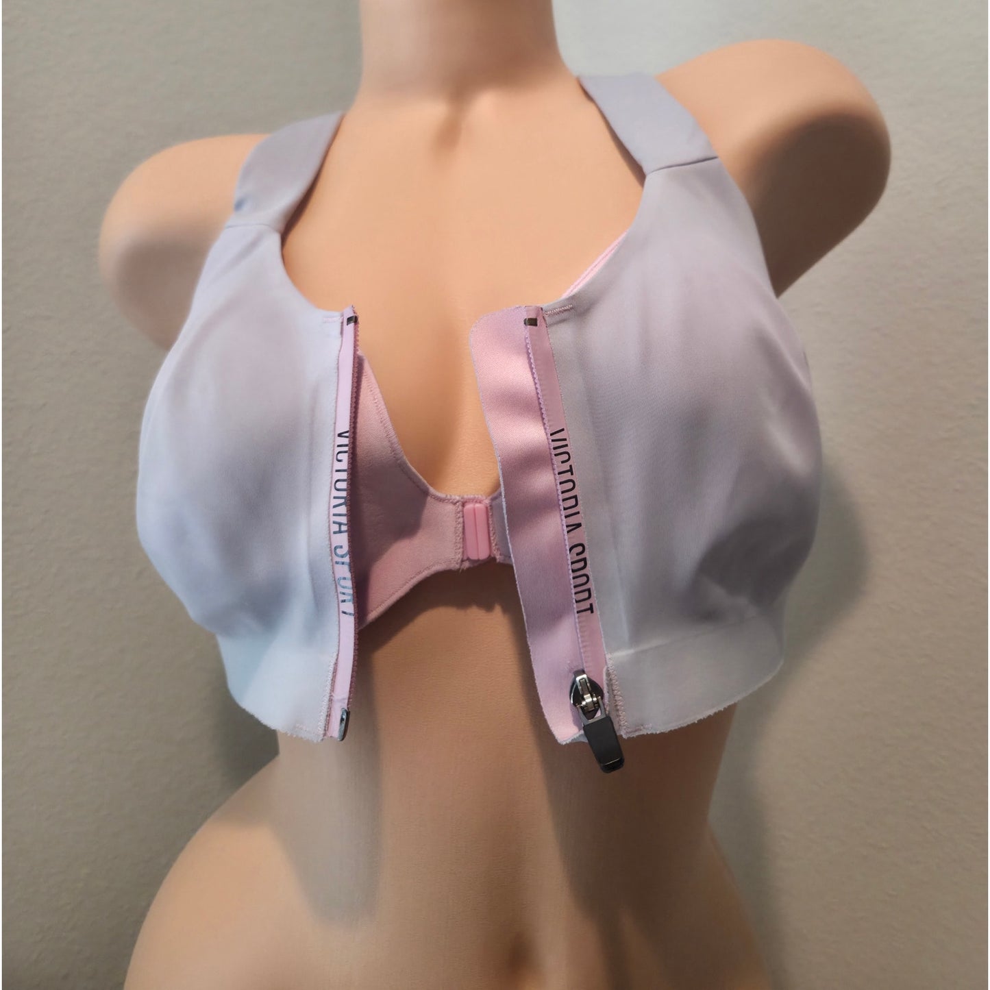 Victoria's Secret Sport Incredible Knockout Ultra Max Bra Gray Pink 34DD
