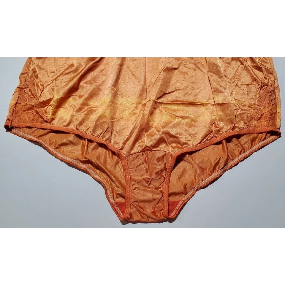 Vanity Fair Lace Nouveau Nylon Full Cut Panty Rainbow Shift Cantaloupe 11/4XL