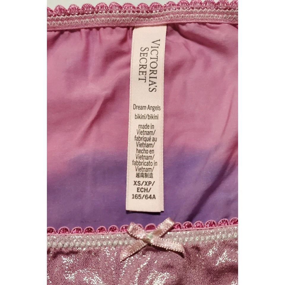 Victoria's Secret Dream Angels String Bikini Panty Ombre Blueberry Pink Purple
