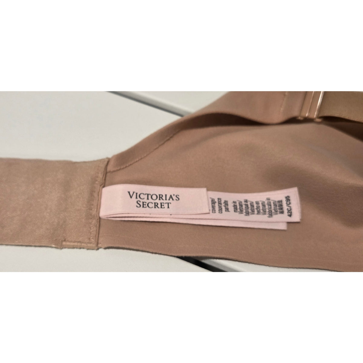 Victoria's Secret Perfect Coverage Bra Full Coverage Nude Beige 42C