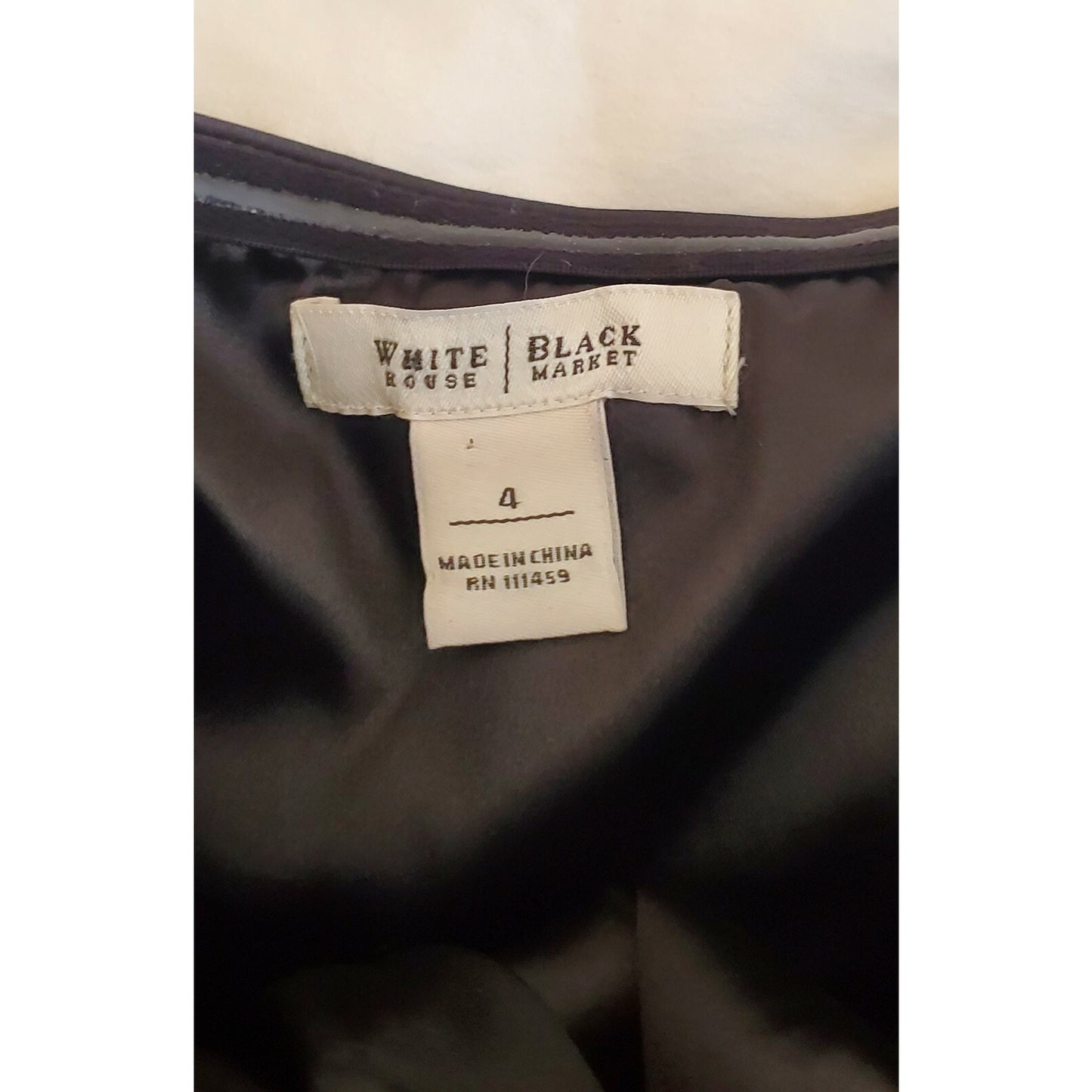 White House Black Market Strapless Pleated Knee-Length Dress Black Size 4