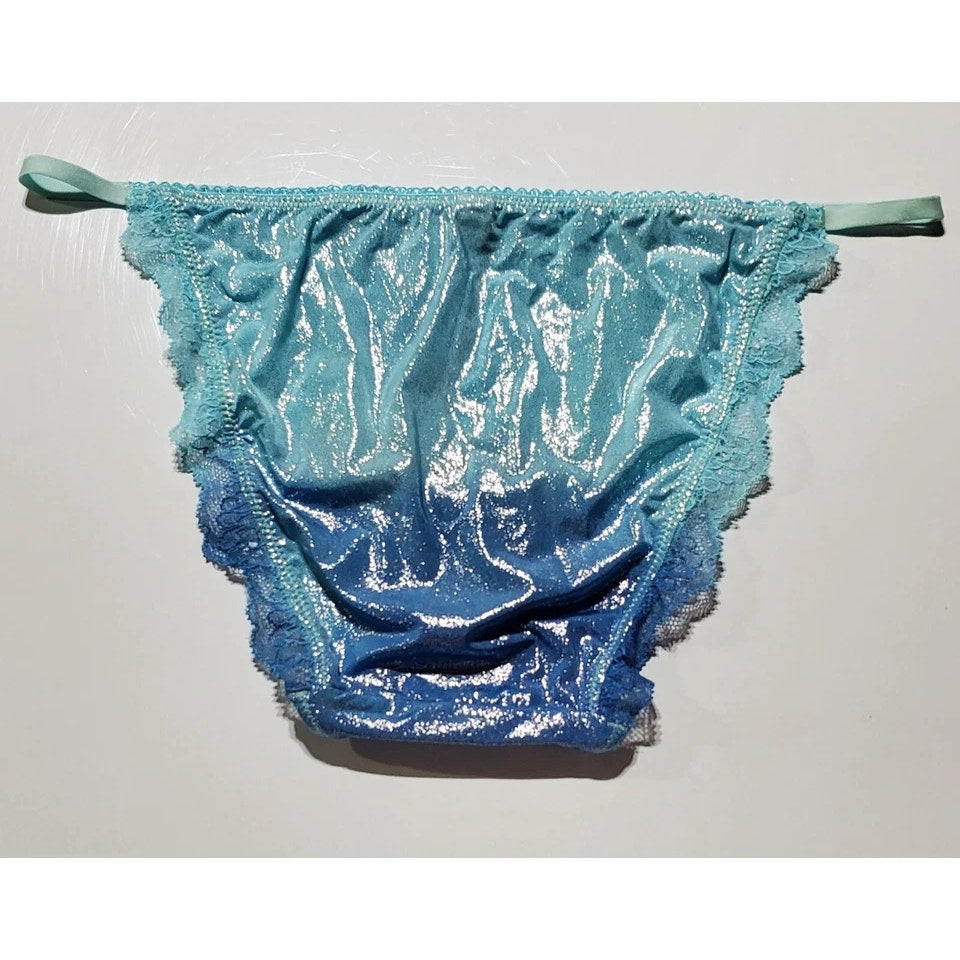 Victoria's Secret Dream Angels String Bikini Panty Ombre Cold As Ice Blue XS - Star Vintage & More