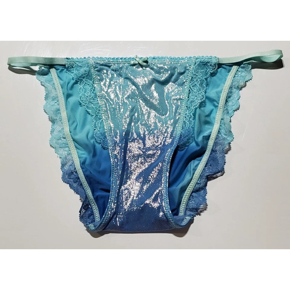 Victoria's Secret Dream Angels String Bikini Panty Ombre Cold As Ice Blue XS - Star Vintage & More