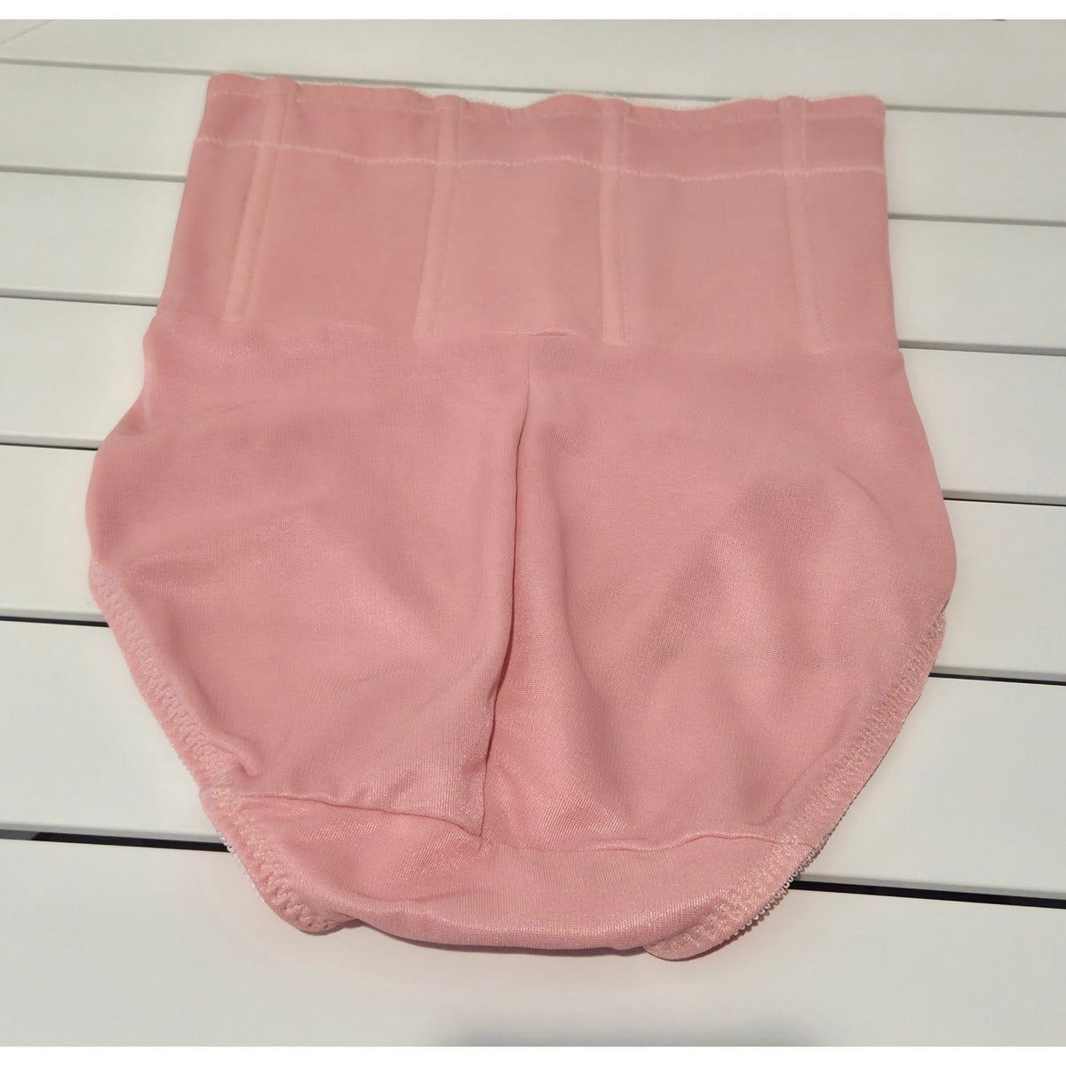 Cupid 5065 Nylon Spandex High Waist Shaping Brief Floral Satin Baby Pink M Rare