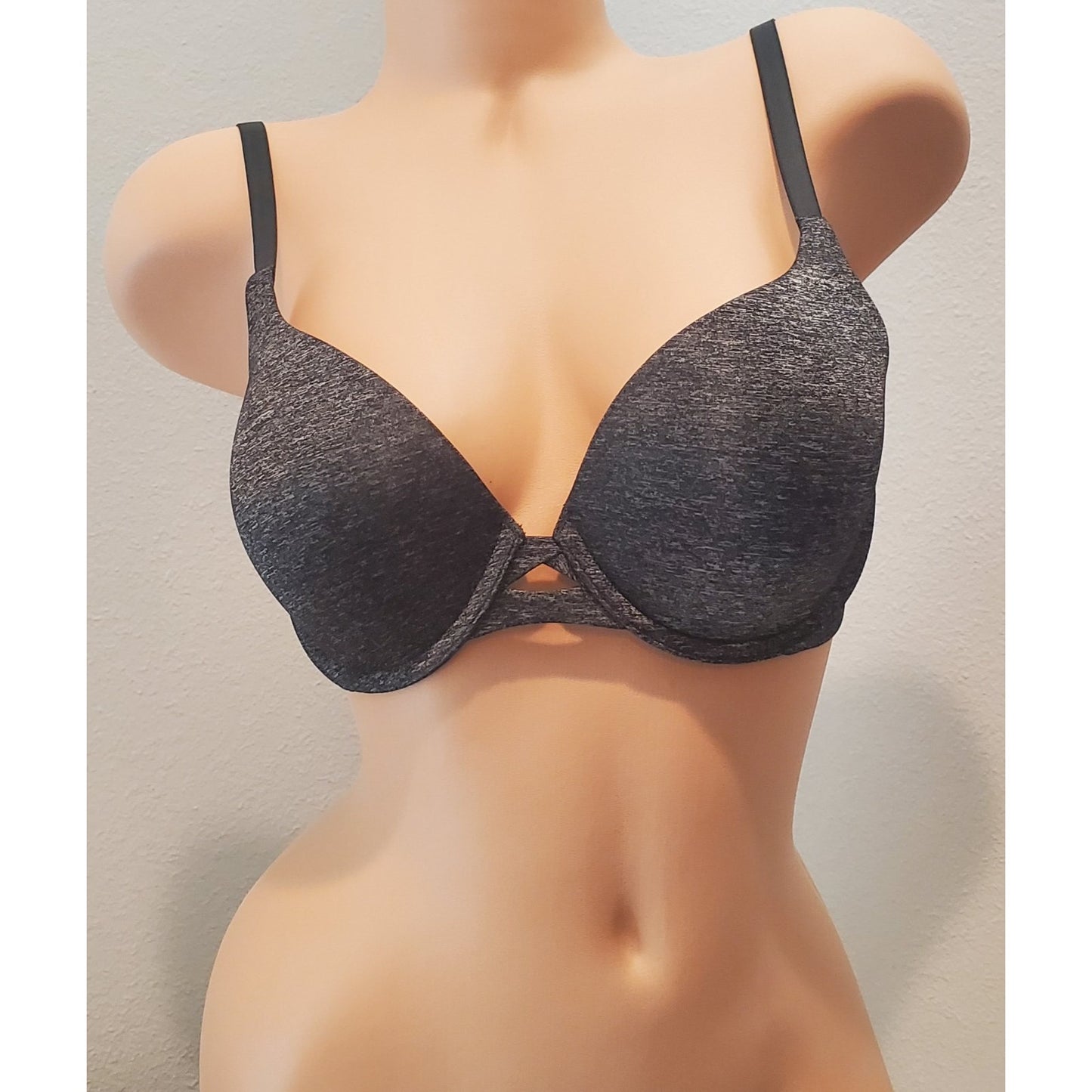 Victoria's Secret Perfect Shape Push-Up Bra Multiway Straps Marl Gray 32DD