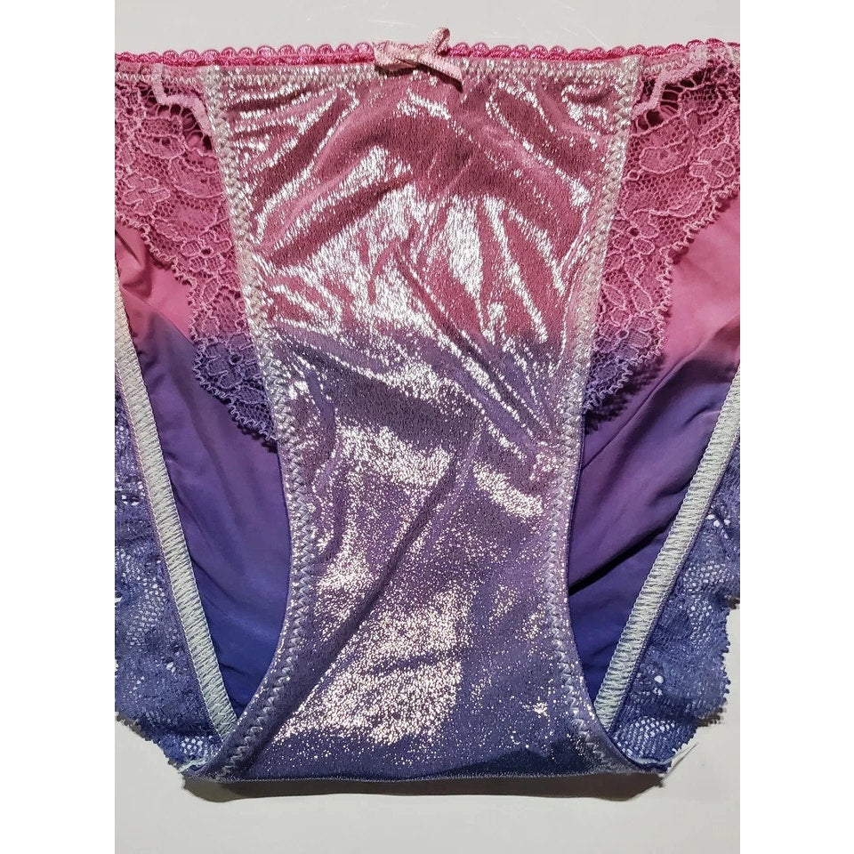 Victoria's Secret Dream Angels String Bikini Panty Ombre Blueberry Pink Purple