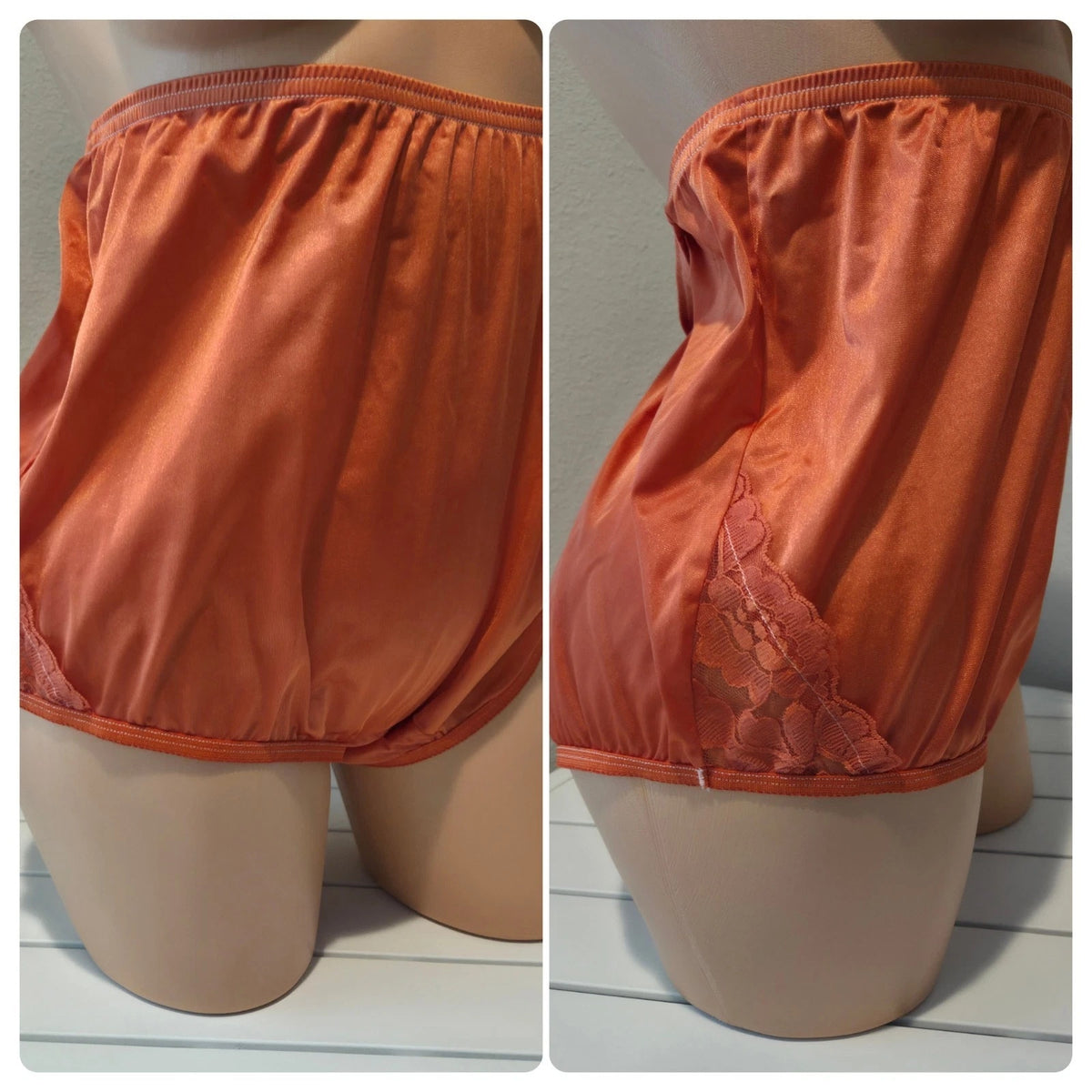 Vanity Fair Lace Nouveau Nylon Full Cut Panty Lace Shiny Ruby Red 12/5XL - Star Vintage & More