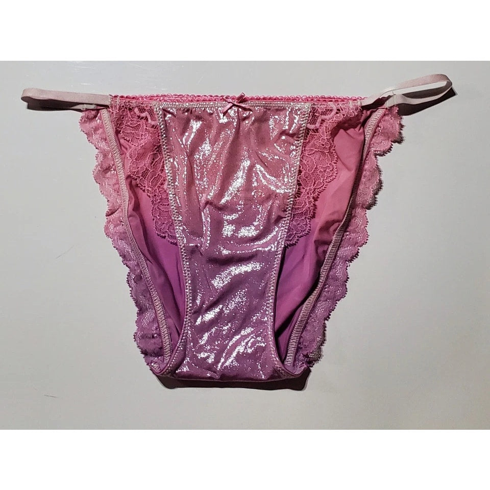 Victoria's Secret Dream Angels String Bikini Panty Ombre Unicorn Pink Purple XS