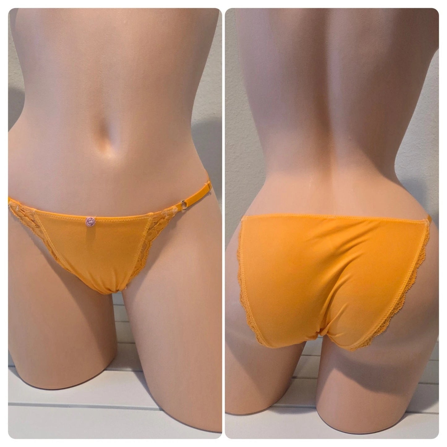 Victoria's Secret Dream Angels Smooth String Bikini Panty Straps Solar Orange 5 - Star Vintage & More