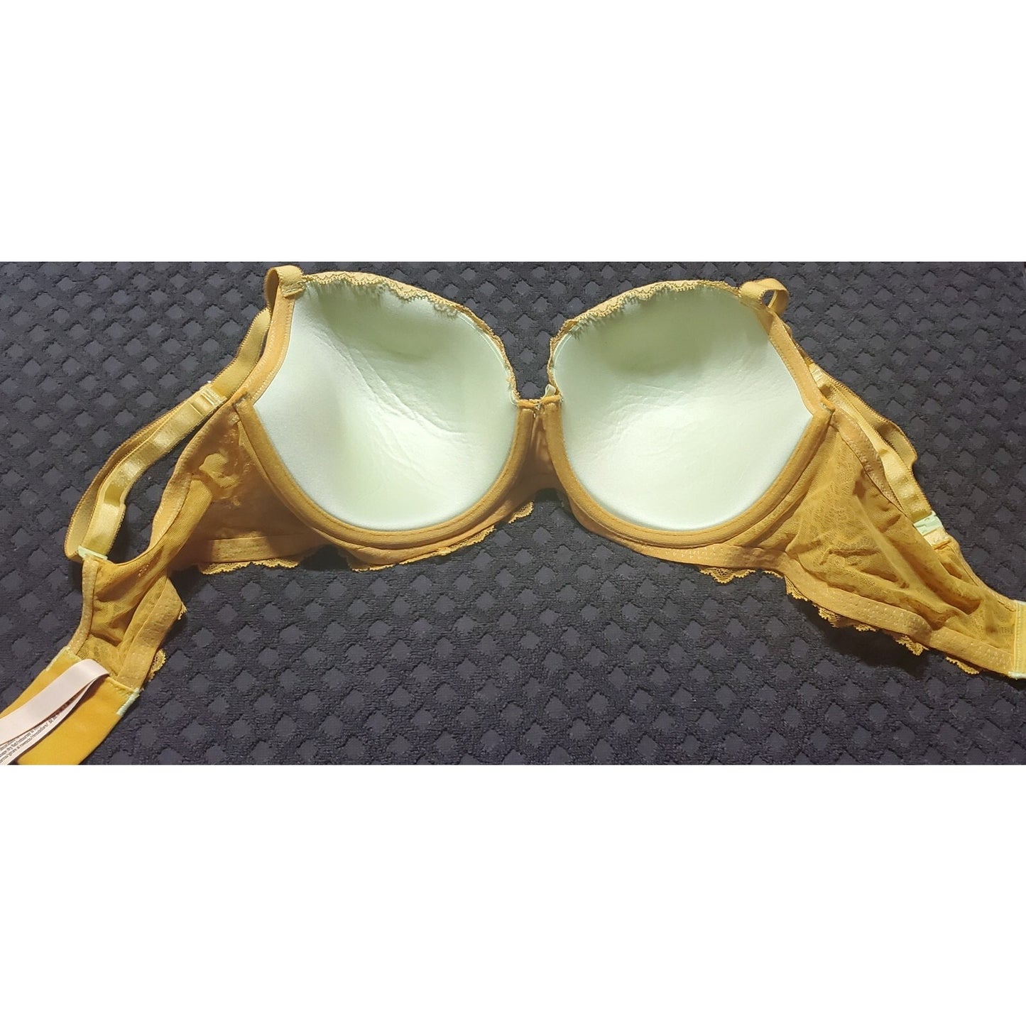 Victoria's Secret Dream Angels Bra String Bikini Set Shiny 36DD 6/M Very YELLOW