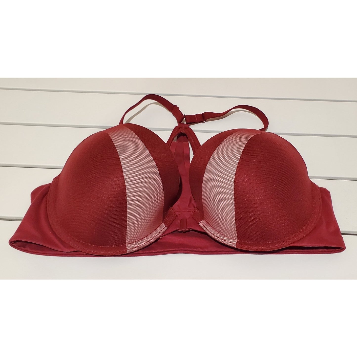 Victoria's Secret Body by Victoria Vintage Perfect Shape Push-Up Bra Maroon 34C