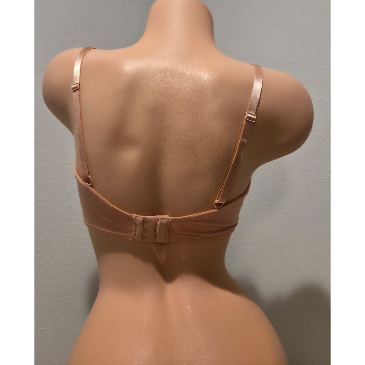Adored by Adore Me Bra 36DD Peach Pink Sheer Floral Lace Unlined Underwire