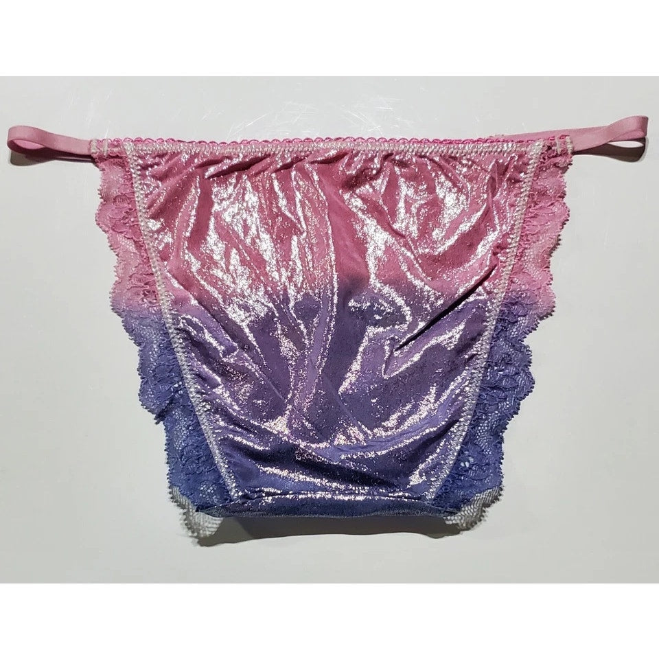 Victoria's Secret Dream Angels String Bikini Panty Ombre Blueberry Pink Purple