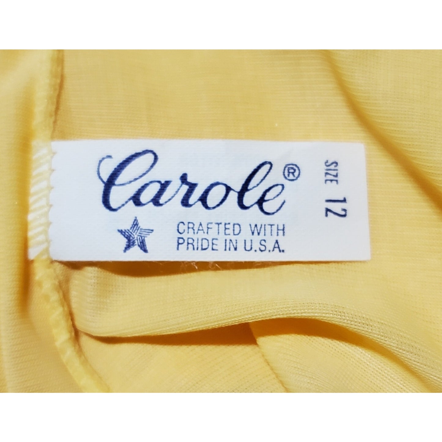 Carole Full-Cut Brief Panty Lace Trim Wide Gusset Gold Yellow 12/5XL