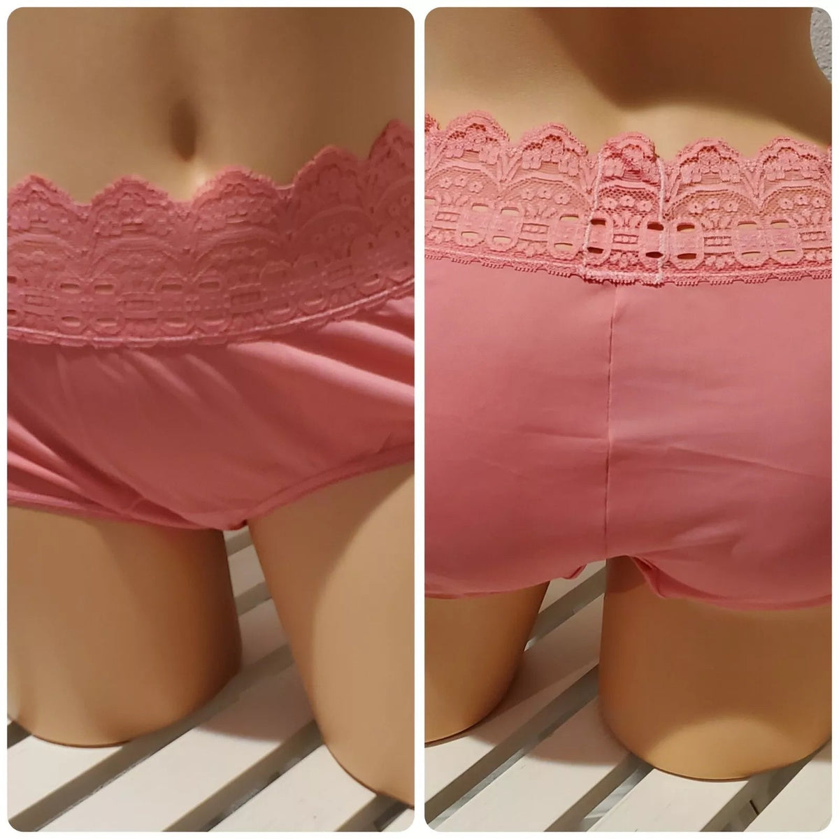Olga Secret Hug Full Coverage Brief Panty Nylon Silky Icing Pink