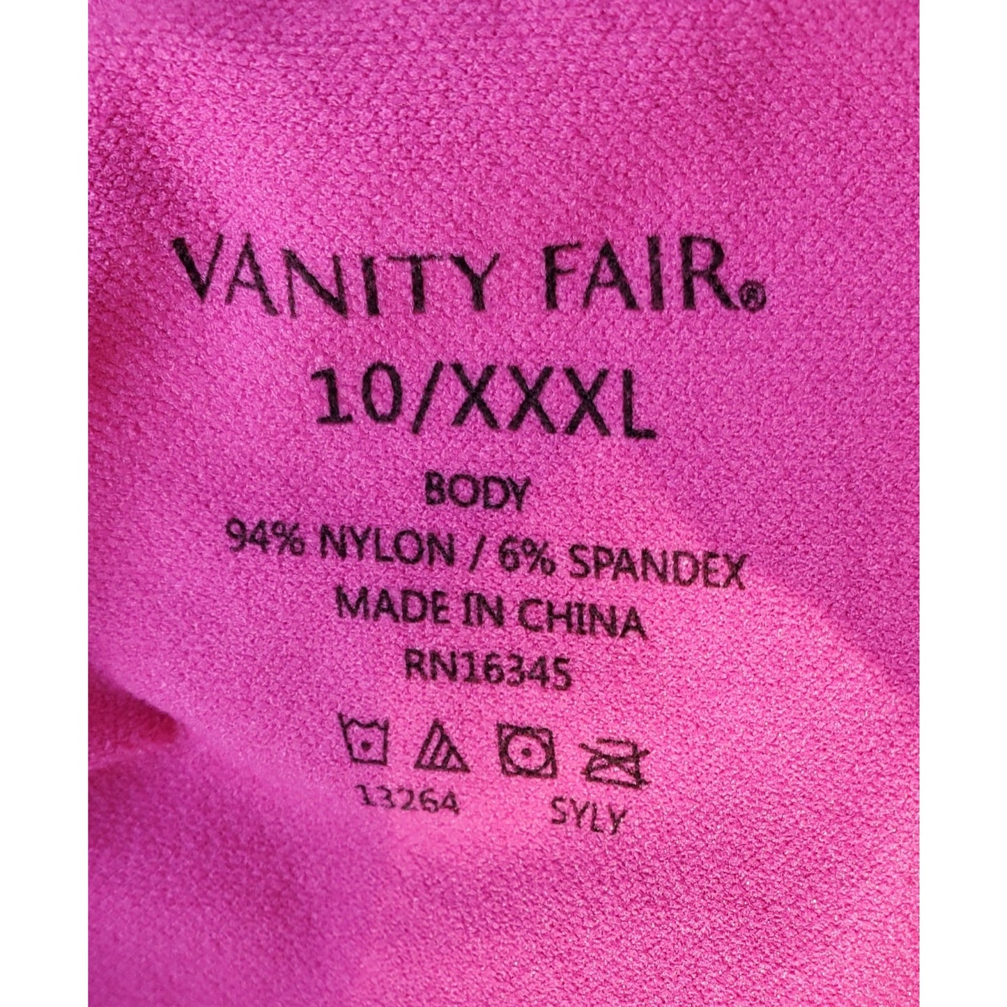 Vanity Fair 13264 Smoothing Nylon Support Brief Panty Shocking Pink 10/3XL