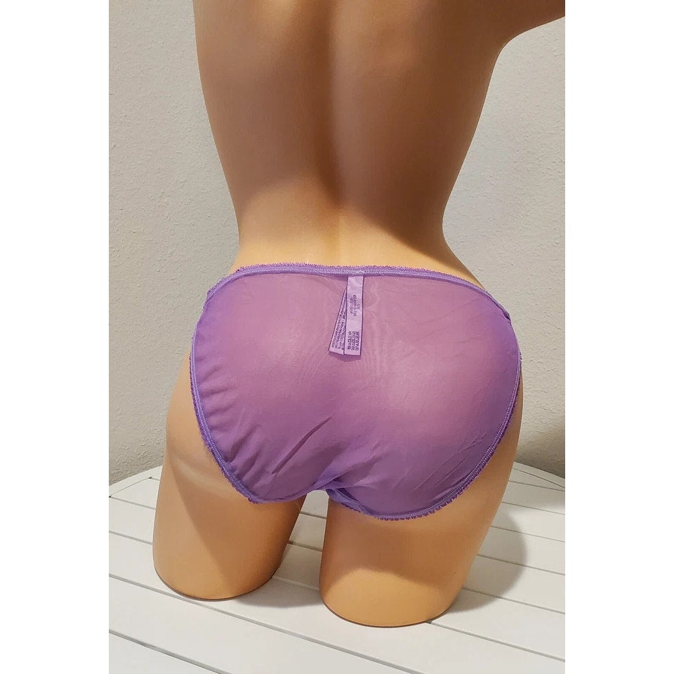 Victoria's Secret Dream Angels String Bikini Panty Moon Stars Purple Foxglove 7