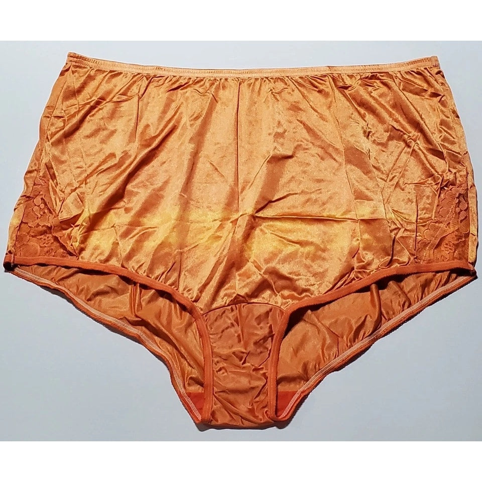 Vanity Fair Lace Nouveau Nylon Full Cut Panty Rainbow Shift Cantaloupe 11/4XL