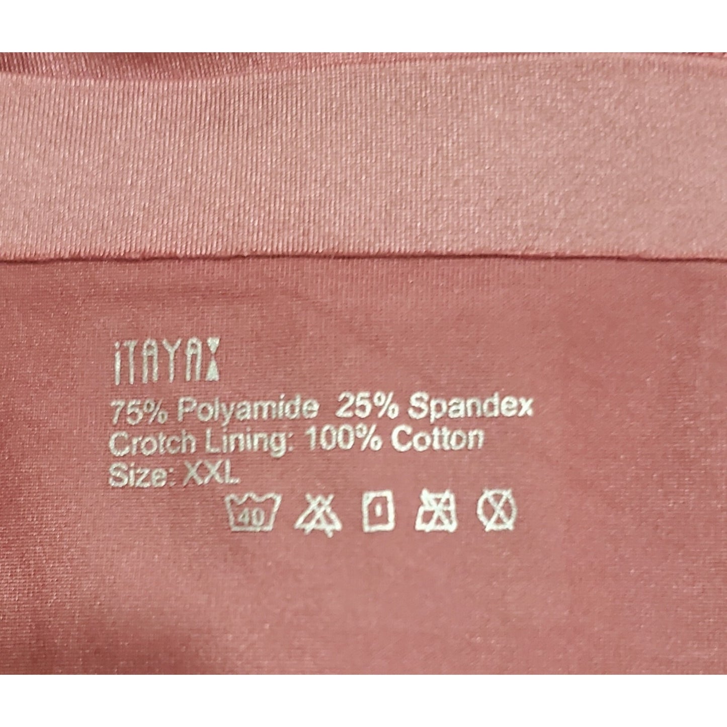 Itayax Silky Semi Sheer Hipster Bikini Panty Lace Back Pristine Pink 9/2XL