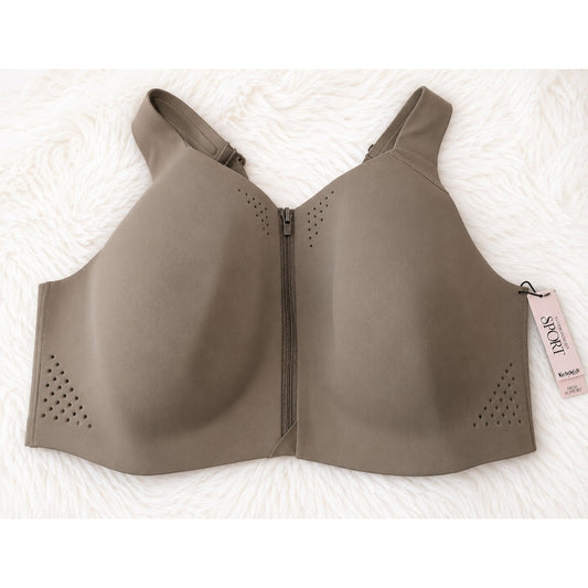 Victoria's Secret VSX Turbo Wick High Support Sports Bra Front-Close Olive 40DD Star Vintage And More LLC