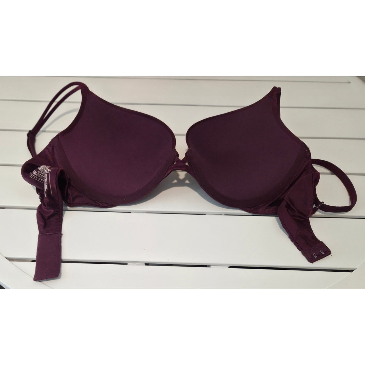 Victoria's Secret Very Sexy Nylon Push Up Bra Multiway Straps Purple 34C 2015